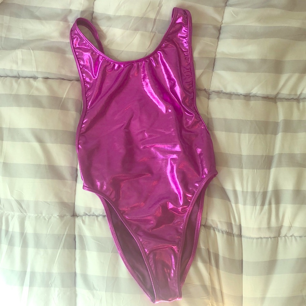 American Apparel metallic bodysuit